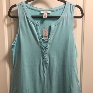 WhiteHouseBlackMarket-Sleeveless-L-Crystal Blue